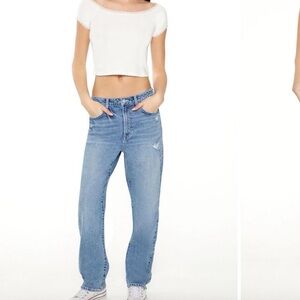 Forever 21 Blue Straight Leg Jeans